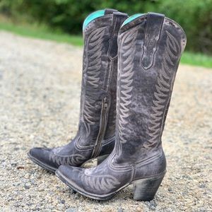 Corral Gray Heeled Boots
